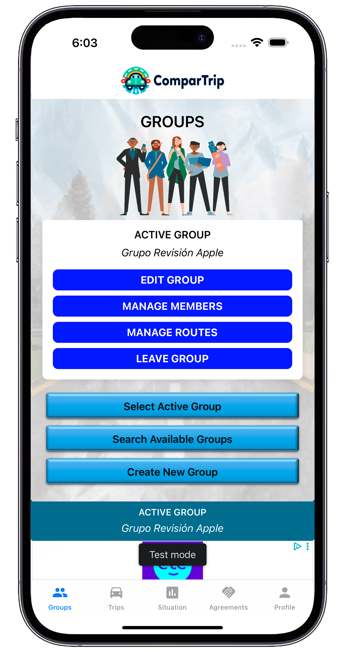 Active group selection